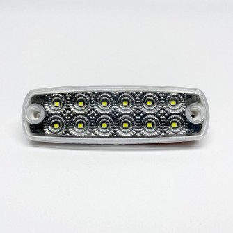 Габаритный фонарь диодный 12-24В 12LED белый