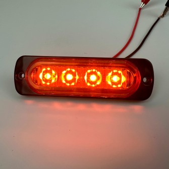 Габаритный фонарь диодный 12-24В 4LED желтый