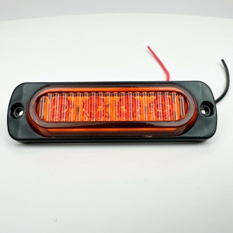 Габаритный фонарь диодный 12-24В 4LED желтый