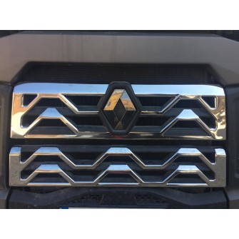 Накладки на передню решітку RENAULT T з нержавіючої сталі