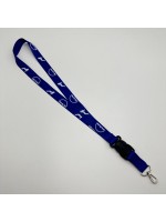 Шнурок для ключей с надписью MAN синий