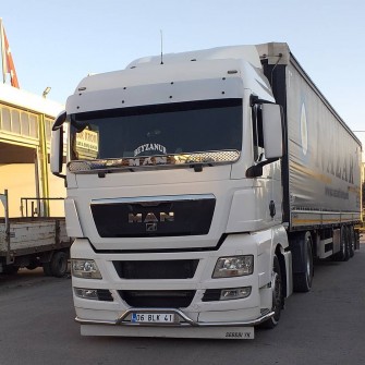 Накладка під лобове скло із нержавіючої сталі MAN TGX/TGA XXL