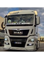 Накладка под лобовое стекло из нержавейки "Мухобойка" MAN TGX E6