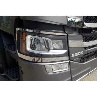 Накладка на фары SCANIA S нержавеющая сталь