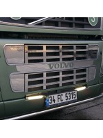 Накладки на переднюю решетку низ Volvo FH12 нержавеющая сталь