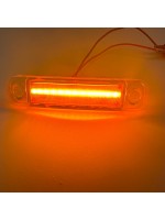 Фонарь габаритный диодный 24v 12LED 10 см желтый