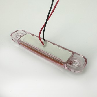 Фонарь габаритный диодный 24v 12LED 10 см желтый