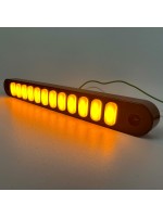 Фонарь габаритный диодный 12-24v 24cм 12LED желтый