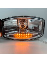 Фара дополнительная H7 12-24V с желтой подсветкой