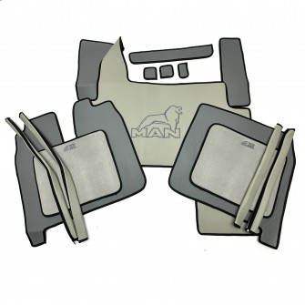 Коврик Эко-кожа MIRAGE MAN TGX 2 ящика автомат Серый