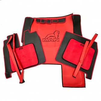 Коврик Эко-кожа MIRAGE MAN TGX 1 ящик автомат Красный