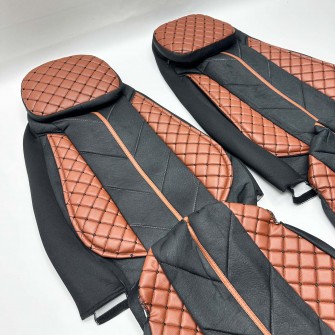 Чехлы на сиденье RENAULT DXI Коричневые с подушкой