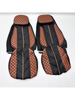 Чехлы на сиденье RENAULT DXI Коричневые с подушкой