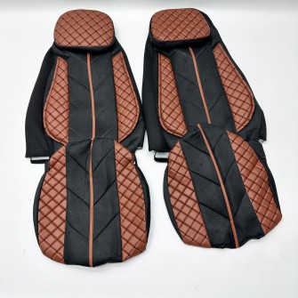Чехлы на сиденье RENAULT DXI Коричневые с подушкой