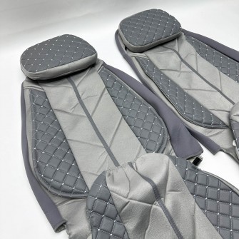 Чехлы на сиденье RENAULT DXI Серые с подушкой