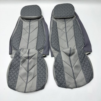 Чехлы на сиденье RENAULT DXI Серые с подушкой