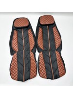Чехлы на сиденье SCANIA R-G Коричневые с подушкой
