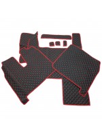 Коврик Эко-кожа MAN TGX 400-440 2 ящика Черные