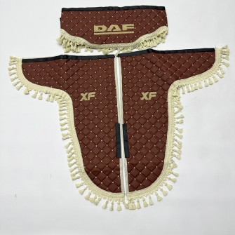 Шторки еко-шкіра "DAF" Коричневі PREMIUM