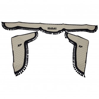 Шторки еко-шкіра "DAF" Білі PREMIUM