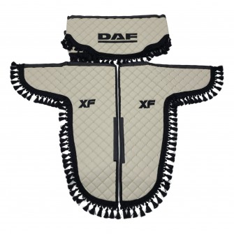 Шторки еко-шкіра "DAF" Білі PREMIUM