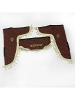 Шторки еко-шкіра "Renault" Коричневі PREMIUM