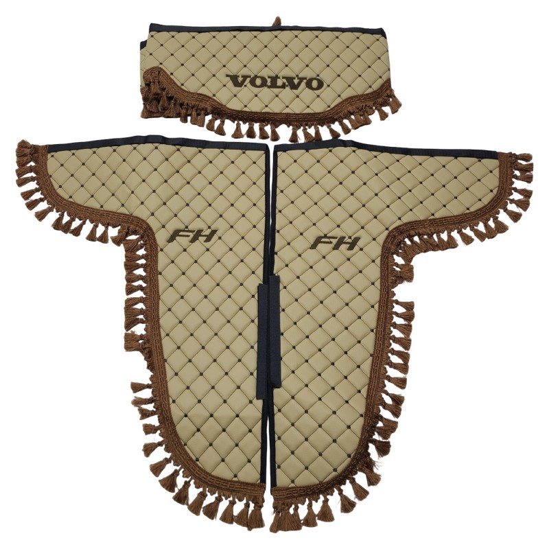 Шторки эко-кожа VOLVO PREMIUM бежевые Шторки эко-кожа VOLVO PREMIUM бежевые