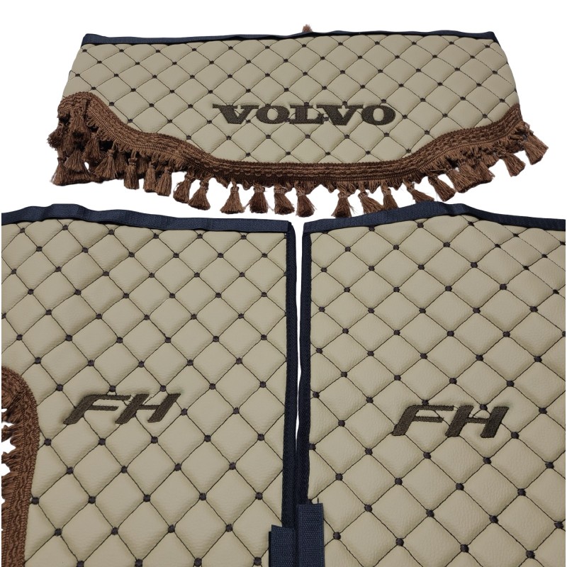 Шторки эко-кожа VOLVO PREMIUM бежевые Шторки эко-кожа VOLVO PREMIUM бежевые