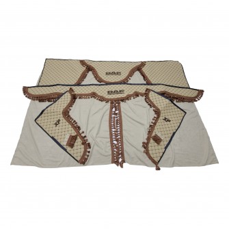 Комплект штор еко-шкіра "DAF" Бежевий PREMIUM