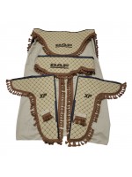 Комплект штор эко-кожа "DAF" Бежевый PREMIUM