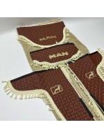 Комплект штор эко-кожа "MAN" Коричневый PREMIUM