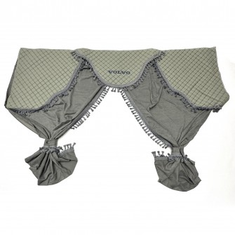 Комплект штор еко-шкіра "VOLVO" Сірий PREMIUM