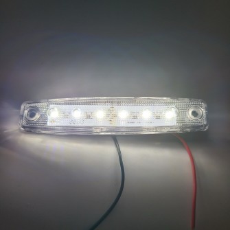 Фонарь габаритный диодный 12-24v 6 LED белый