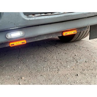 Фонарь габаритный диодный 12-24v NEON VOLVO белый