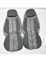Чехлы на сиденье VOLVO FH 12-13 Серые с подушкой
