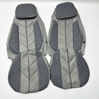 Чехлы на сиденье VOLVO FH 12-13 Серые с подушкой

