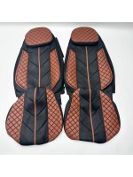 Чехлы на сиденье VOLVO FH E6 коричневые с подушкой