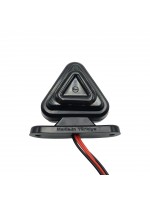 Габаритный фонарь треугольный LED 12-24v Красно-желтый Smoke 6,5см