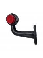 Габаритный фонарь (Рожок) LED 12-24V красно-белый 15 см FR