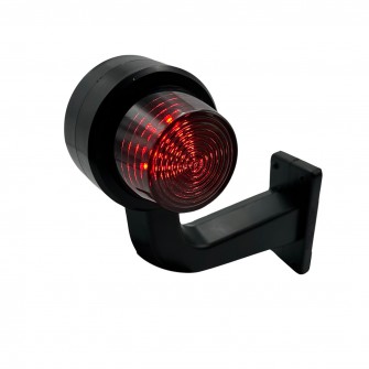 Габаритный фонарь (Рожок) LED 12-24V Красно-белый 15см FORMPLAS