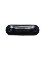 Габаритний ліхтар 12-24v 4 LED Білий Smoke 8 см FR0170