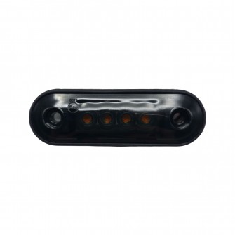Габаритный фонарь 12-24v 4 LED Желтый Smoke 8 см FR0170