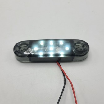 Габаритный фонарь 12-24v 9 LED Белый Smoke 8 см FR0174