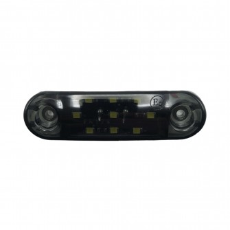 Габаритный фонарь 12-24v 9 LED Желтый Smoke 8 см FR0174