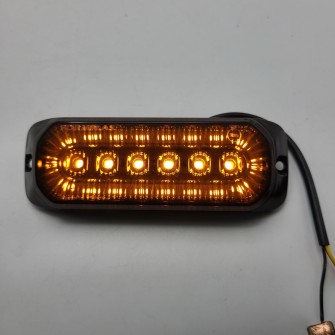 Габарит с функцией стробоскоп-мигалки LED 12-24В Желтый 13 см FR0284