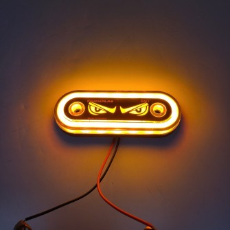 Габаритний ліхтар 12-24v Жовтий «Очі»