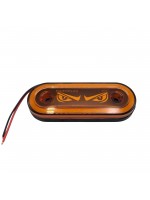 Габаритний ліхтар 12-24v Жовтий «Очі»