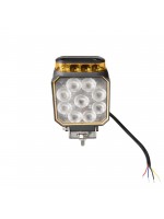 Фара рабочая с маячком 10-90V 9LED
