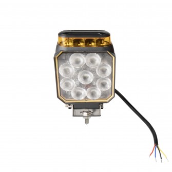 Фара рабочая с маячком 10-90V 9LED