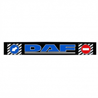 Брызговик на задний бампер с надписью "DAF" Синего цвета (350Х2400)